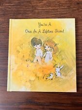 American Greetings You're A Once In A Lifetime Friend Hardcover Book 1970 Vtg picture