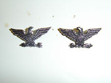 b8816p WW1 US Army Colonel Eagle and Arrows Silver left and right pair IR30B picture