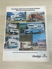 Dodge Truck Van Camper Travel 1967 Vintage Print Ad Life Magazine picture