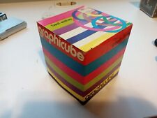 Graphicube Multi Sided Clear Plastic Photo Frame Cube Vintage 1970s in Box USA picture