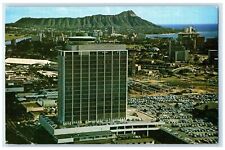 1963 Aerial View From Ala Moana Shopping Center Cars Honolulu Hawaii HI Postcard picture
