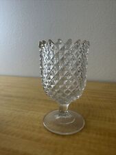 Antique EAPG Sawtooth Clear Glass 6'' Spooner / Spill picture
