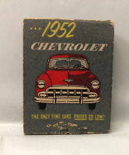 1952 Chevrolet Vintage Matchbook Williams Chevrolet Silver Springs Maryland picture