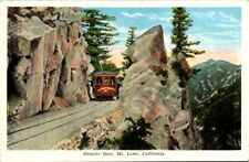 Vintage Postcard Trolley at Granite Gate Mt. Lowe California CA 1925        1485 picture