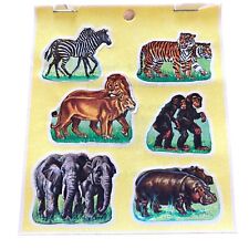 Vintage Redi-Stix Wild Animals 30 Stickers picture