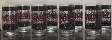 Lot of 8-Vintage Houze Season's Greetings Stained Glass 5” Christmas Tumblers picture