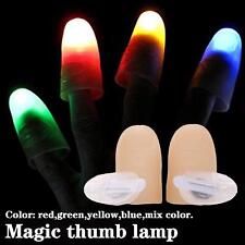 2x LED Finger Thumbs Light Red Color Magic Prop Party Bar Show Lamp H Sale picture