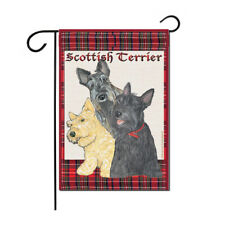 Scottish Terrier Scottie Garden Flag Double Sided 12