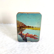 Vintage Man Selling Flowers In Shikara Lake Graphics James Lord Sweets Tin TI130 picture