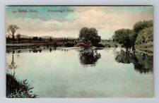 Bethel ME-Maine, Androscoggin River Scenic View, Antique, Vintage Postcard picture