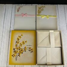 Fantastic Retro Stationery Paper & Envelopes & Box Floral 1960s Vintage Ephemera picture