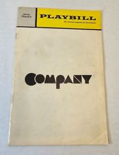 Alvin Theatre Playbill 'Company' theater program 1970 picture