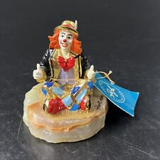 Ron Lee The Original Collection 2000 Sitting Hobo Clown Thumbs Up  W/tag Signed picture