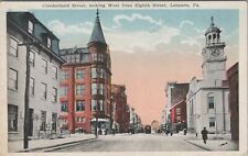 Postcard Cumberland Street Looking West from Eighth Street Lebanon PA  picture