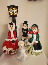Vintage Ceramic Christmas Carolers Atlantic Mold (lot of 5) picture