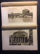 Catholic Art - Lot of 2 Antique Photogravure Bookplates - St. Peter’s / Pantheon picture