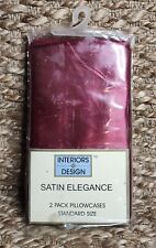 Vintage Interiors By Design Satin Red Pillowcases picture