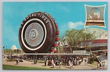 1964-65 Postcard New York World's Fair Unisphere U S Rubber Tire Ferris Wheel picture