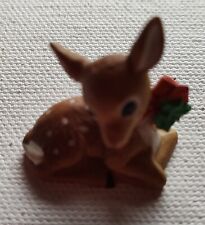 Vintage Mini Deer Figurine Plastic Christmas picture
