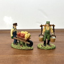 Thanksgiving Miniature Hand-Painted Resin Figurines Decor, Farm Work Pumpkin picture