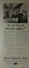 1942     Help Him Come Back Alive  Keep Buying War Bonds    Magazine Print Ad picture