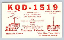 Vintage Ham Radio Amateur QSL QSO Postcard KQD-1519 Cairo, New York picture