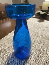 Vintage Brilliant Blue Glass Flower Vase picture