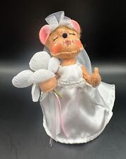 Annalee Wedding Mouse 6”  Bride Holding Bouquet 251712 2012 picture