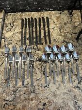 Vintage 25pc Northland Spring Fever Stainless Flatware  Korea Silverware Set picture