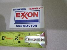 Exxon Hard Hat Sticker Working Safely Contractor picture