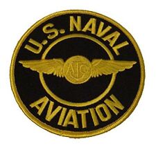 US NAVAL AVIATION W/ NAVAL AIR CREW MAN WINGS PATCH VETERAN AW RATING picture