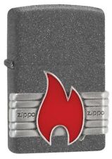 Zippo 29663, Vintage Zippo Flame Emblem Lighter, Ironstone Finish, NEW picture