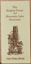 1970s Brochure Singing Tower Mountain Lake Sanctuary Lake Wales Florida picture