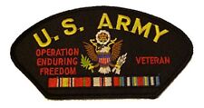 US ARMY OPERATION ENDURING FREEDOM OEF VETERAN W/ RIBBONS PATCH picture