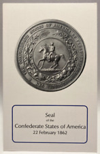 Seal of the Confederate States of America, 1862, Vintage Postcard picture