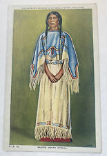 Vintage Postcard ~ Native American Dakota Indian Woman Portrait picture