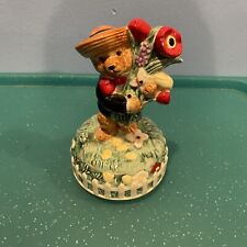 (1) Working Vintage Gallery 2 Schmid Muscial Collectibles 1993 Bear Music Box picture