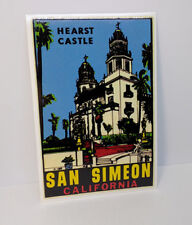 SAN SIMEON CALIFORNIA, Hearst Castle Vintage Style Travel DECAL / Vinyl STICKER picture
