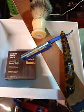 Dovo Special Straight Razor - Tommy Guns Strip Leather , Real Horse Hair Shaving picture