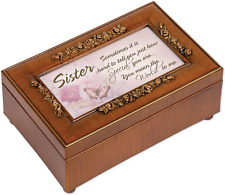 Sister How Special Burlwood Petite Rose Jewelry Music Box Plays You Are My Sunsh picture
