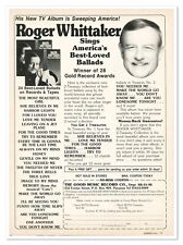 Roger Whittaker Best Loved Ballads Vintage 1988 Full-Page Print Magazine Ad picture