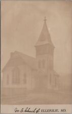 RPPC Postcard ME Church Ellerslie MD Maryland  picture