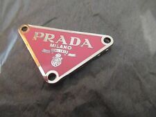 PRADA ZIP PULL   1''x1.5''  silver  tone pink ,   THIS IS FOR 1 picture