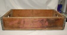 Vintage Wooden Pepsi Cola Bottle Crate Holds 24 Bottles Rough Condition picture