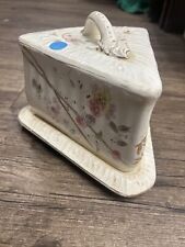 Antique Franz Melhem Bonn Germany White Porcelain Covered Cheese keeper. picture