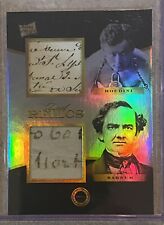 2024 PIECES OF THE PAST DUAL HAND WRITING RELIC HARRY HOUDINI P.T. BARNUM picture