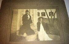 Antique American Children Playing Dress Up in Mother's Clothes Cabinet Photo picture
