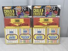 Lot OF 2 1975 Vintage Rose Art Chalk & Eraser Set  In Package Made In Taiwan NOS picture