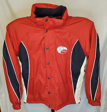 ASICS COCA COLA 2006 Torino Olympics Mens LG Red/Black Fleece Lined Jacket VGC picture
