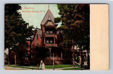 Saratoga Springs NY-New York, Elks Club, Antique, Vintage Souvenir Postcard picture